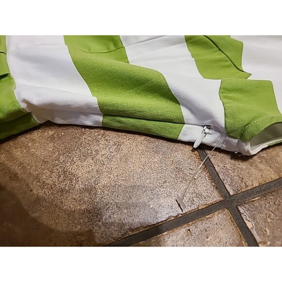 Love 21 Mini Dress Green Stripe Fit Flare... Retro, Wedding, party Size S/P - Picture 6 of 10